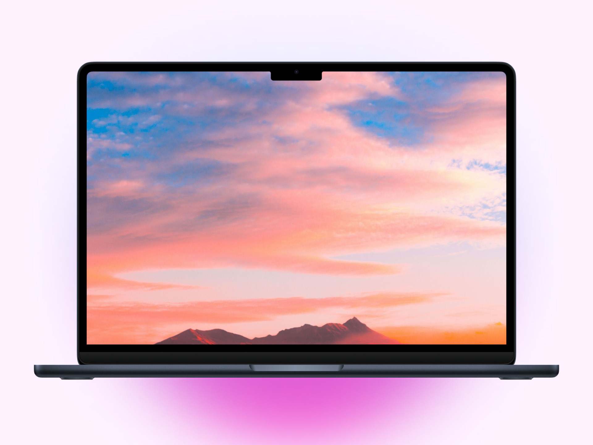 Aesthetic Beautiful sky MacBook Wallpaper.