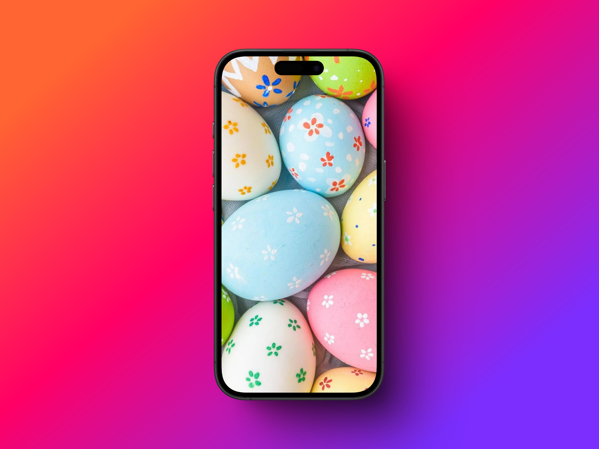 Colorful Easter Eggs Wallpaper.