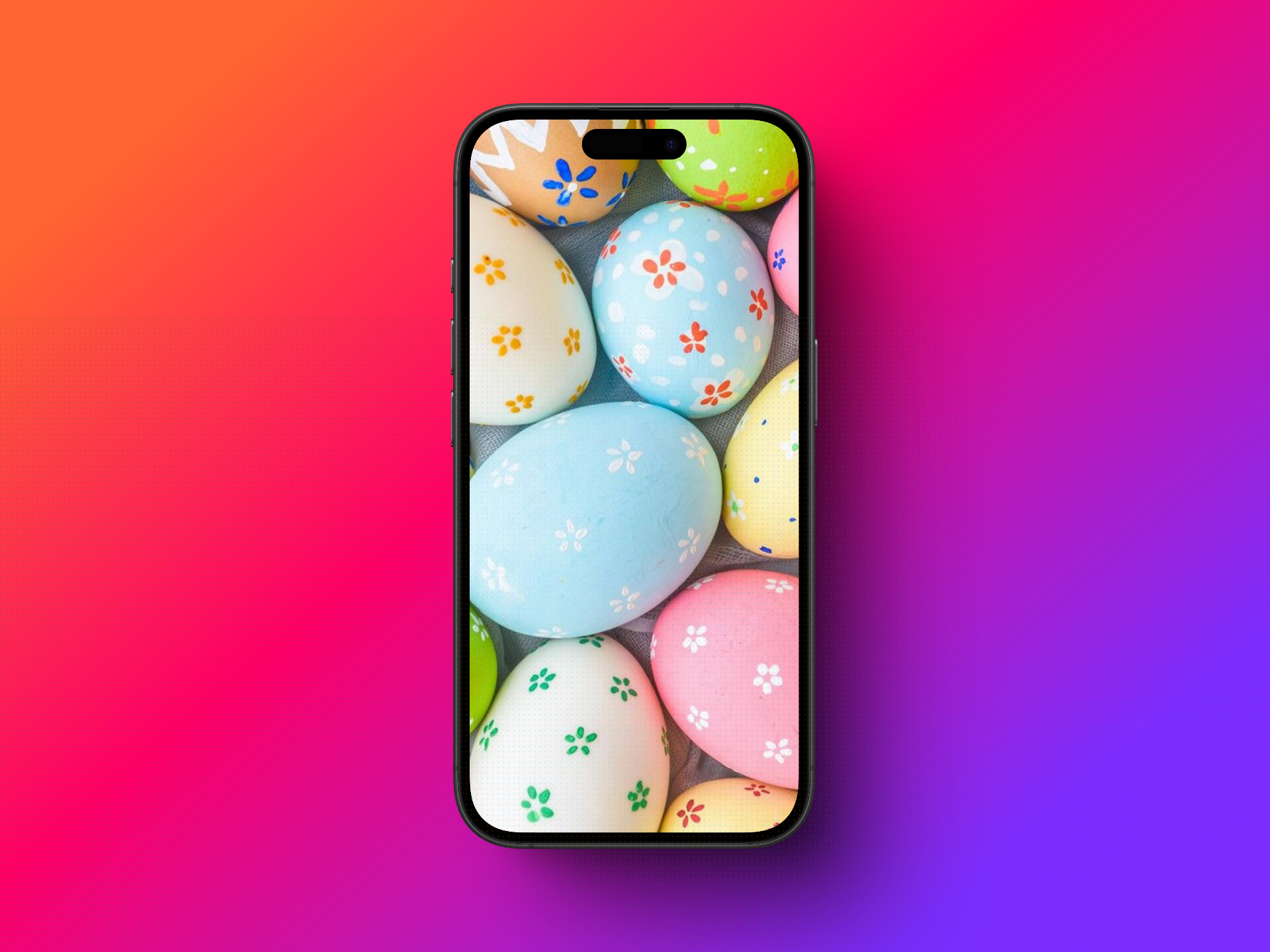 Colorful Easter Eggs Wallpaper.