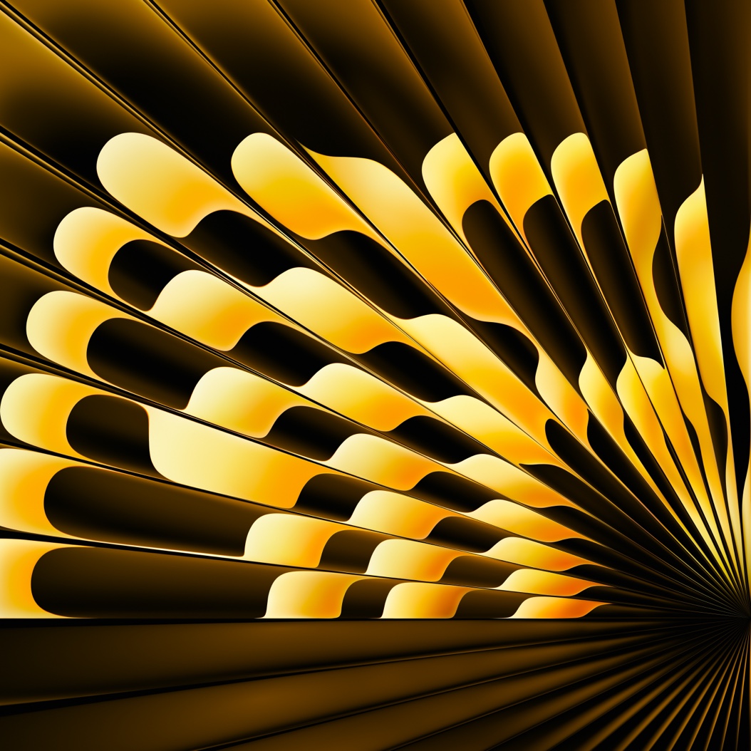 Radial Yellow M4 MacBook Air wallpaper.
