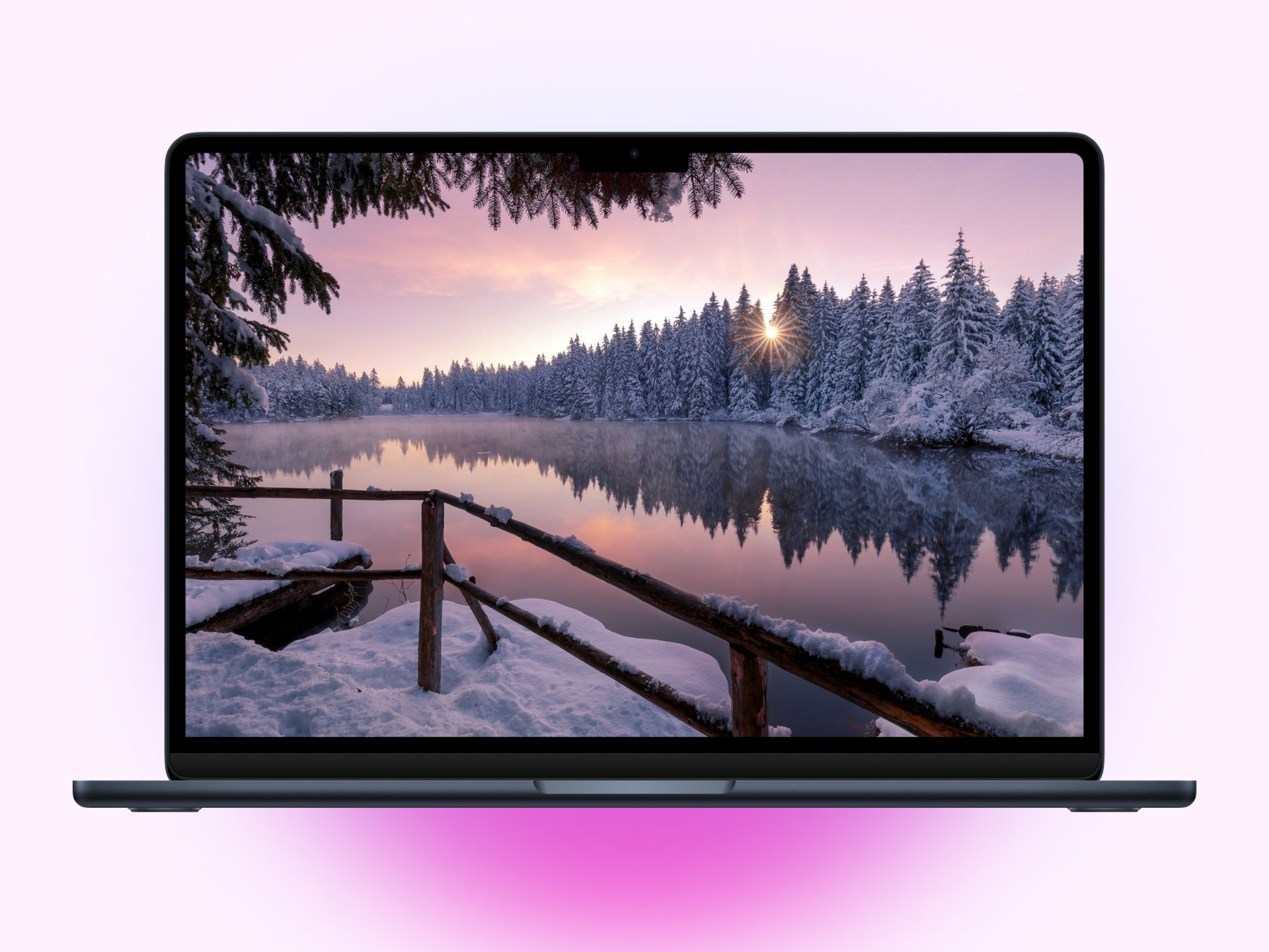 Winter aesthetic MacBook Wallpaper.