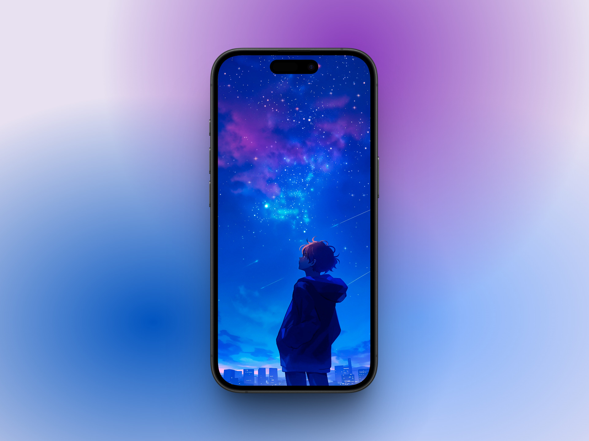 Anime minimalist iPhone wallpaper