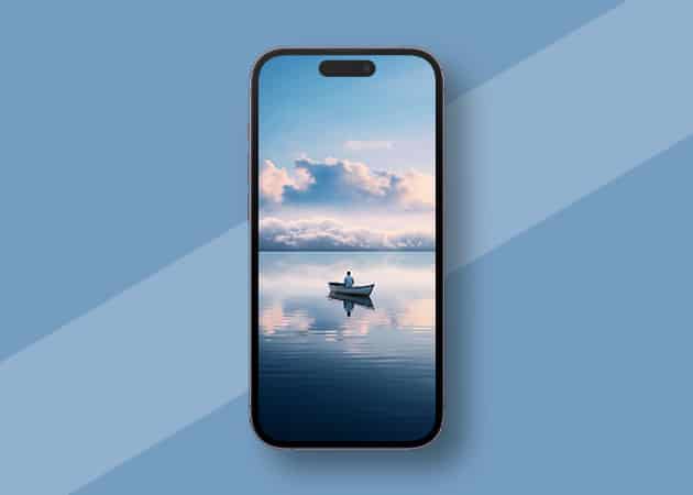 Beautiful-Sea-and-Sky-minimalist-wallpaper-free-download