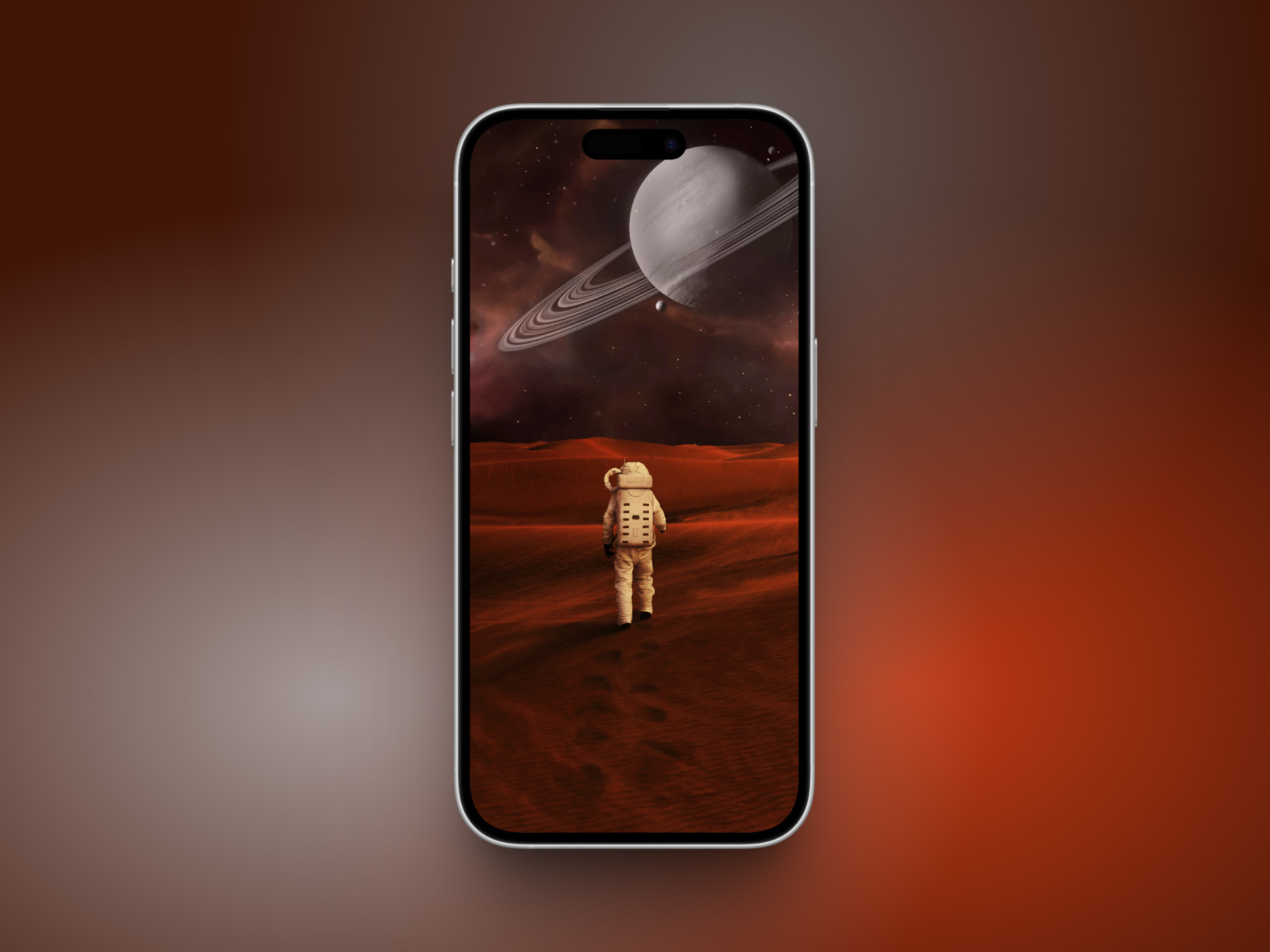 Minimalist space iPhone wallpaper