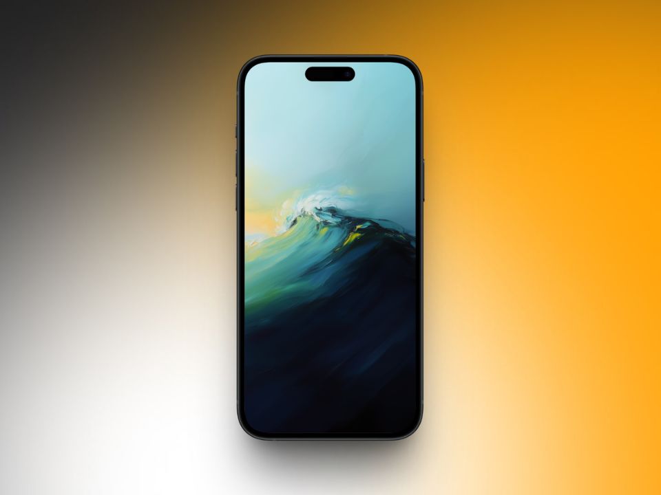 Strokes Wave paint wallpaper.