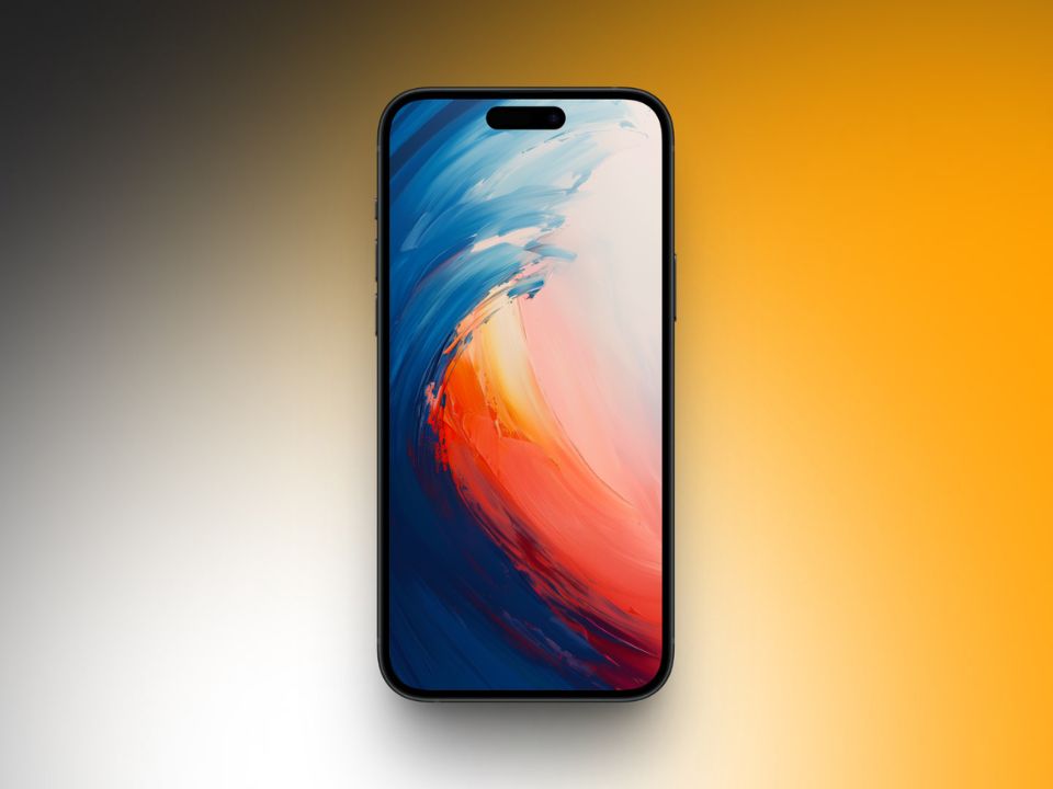 Strokes Whirl paint wallpaper.