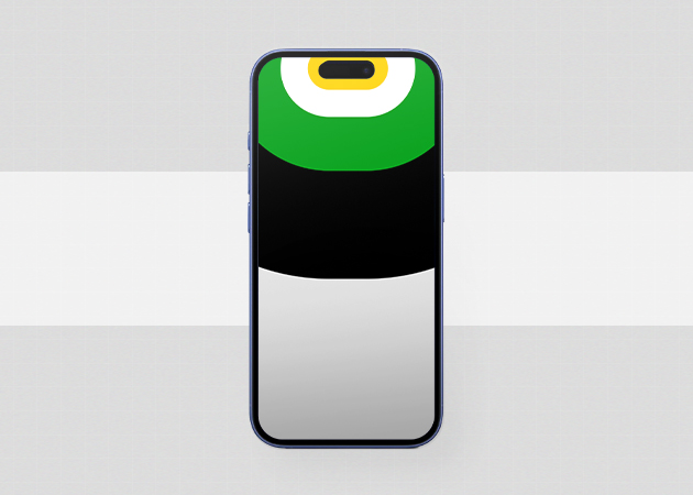 Abstract dynamic island wallpaper.