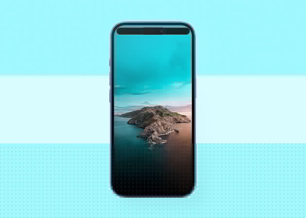 Ocean dynamic island iPhone wallpaper.