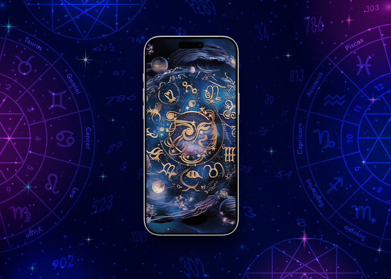 Zodiac signs lock screen