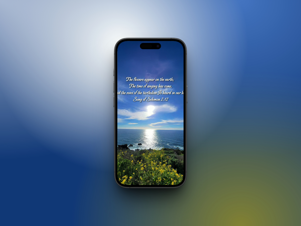 Floral Botanical Theme Bible Verse Wallpapers