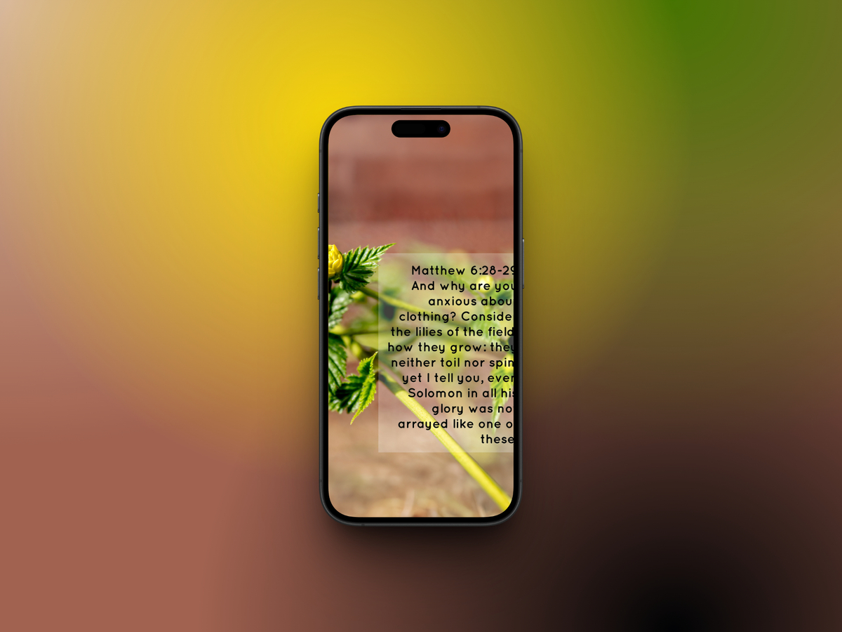 Floral Botanical Theme Bible Verse Wallpapers