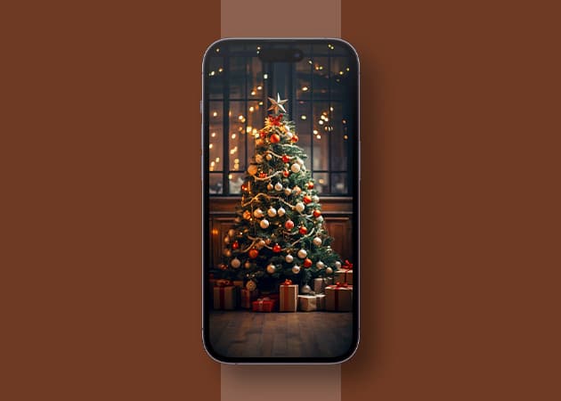 Christmas tree aesthetic iphone wallpaper Christmas tree aesthetic iPhone wallpaper