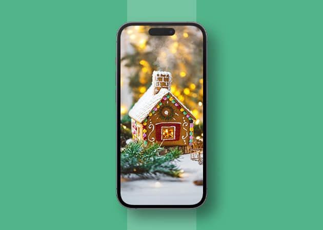 Gingerbread cute christmas iphone wallpaper Gingerbread cute Christmas iPhone wallpaper